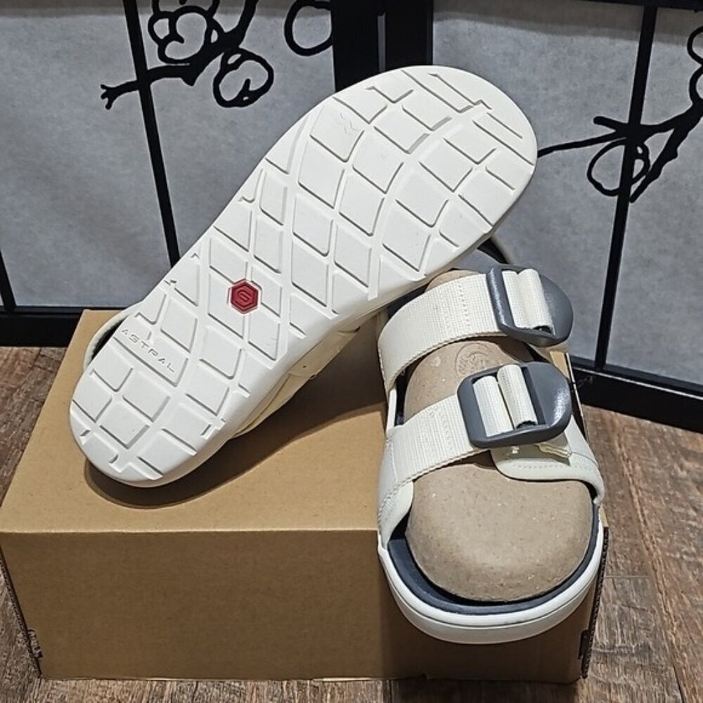Astral Webber Cream & Gray Sandals Size 9 New - Picture 7 of 10